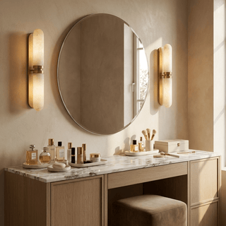Capsula Alabaster Wall Sconce-Neutral Decor