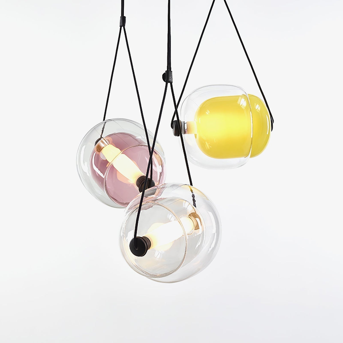 Orba Suspension Lampe en Verre Contemporain