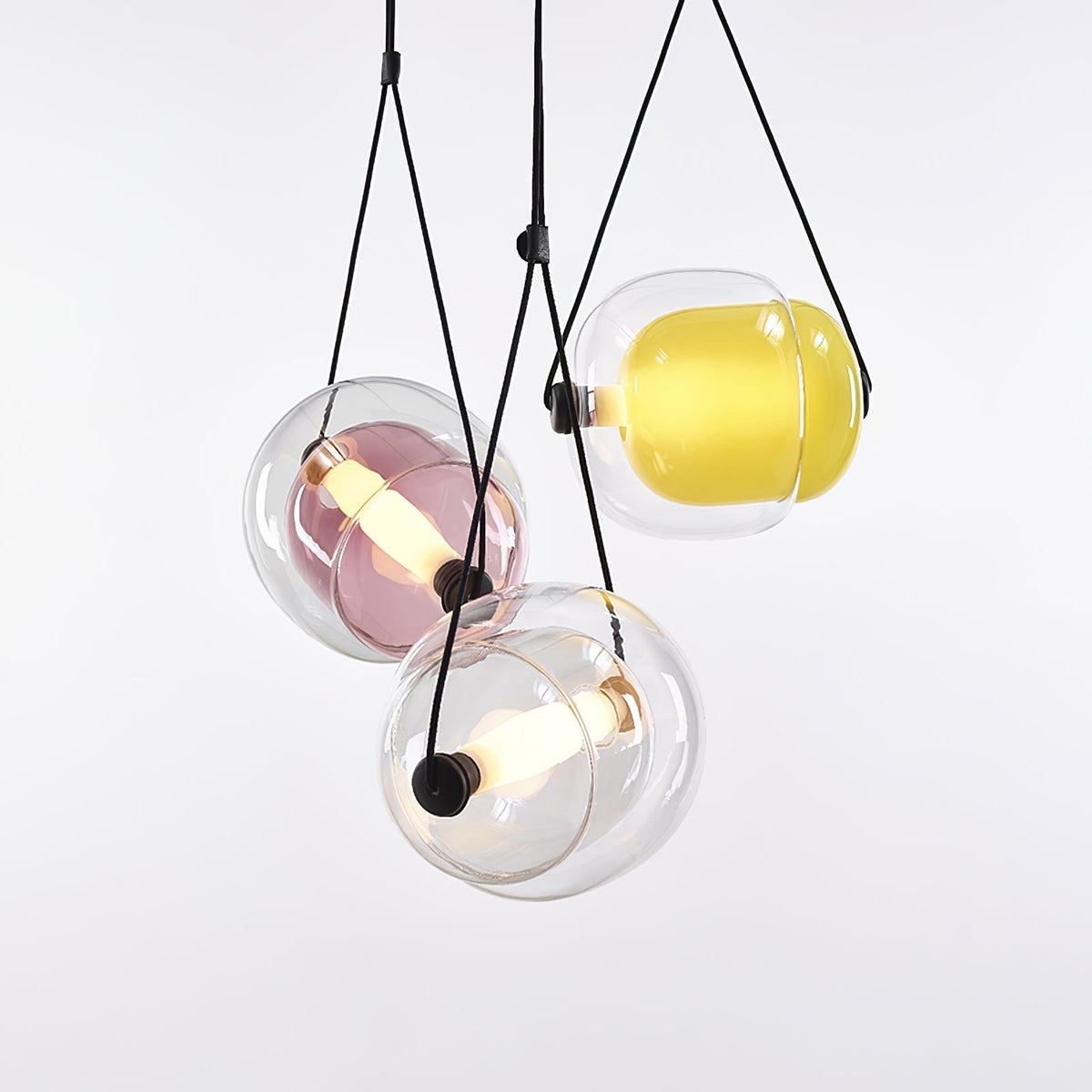 Orba Suspension Lampe en Verre Contemporain