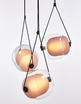 Orba Suspension Lampe en Verre Contemporain