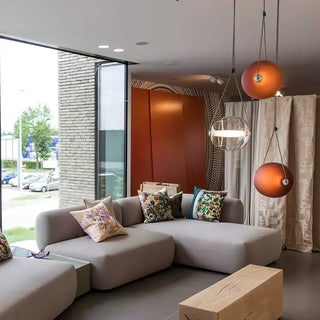 Orba Suspension Lampe en Verre Contemporain