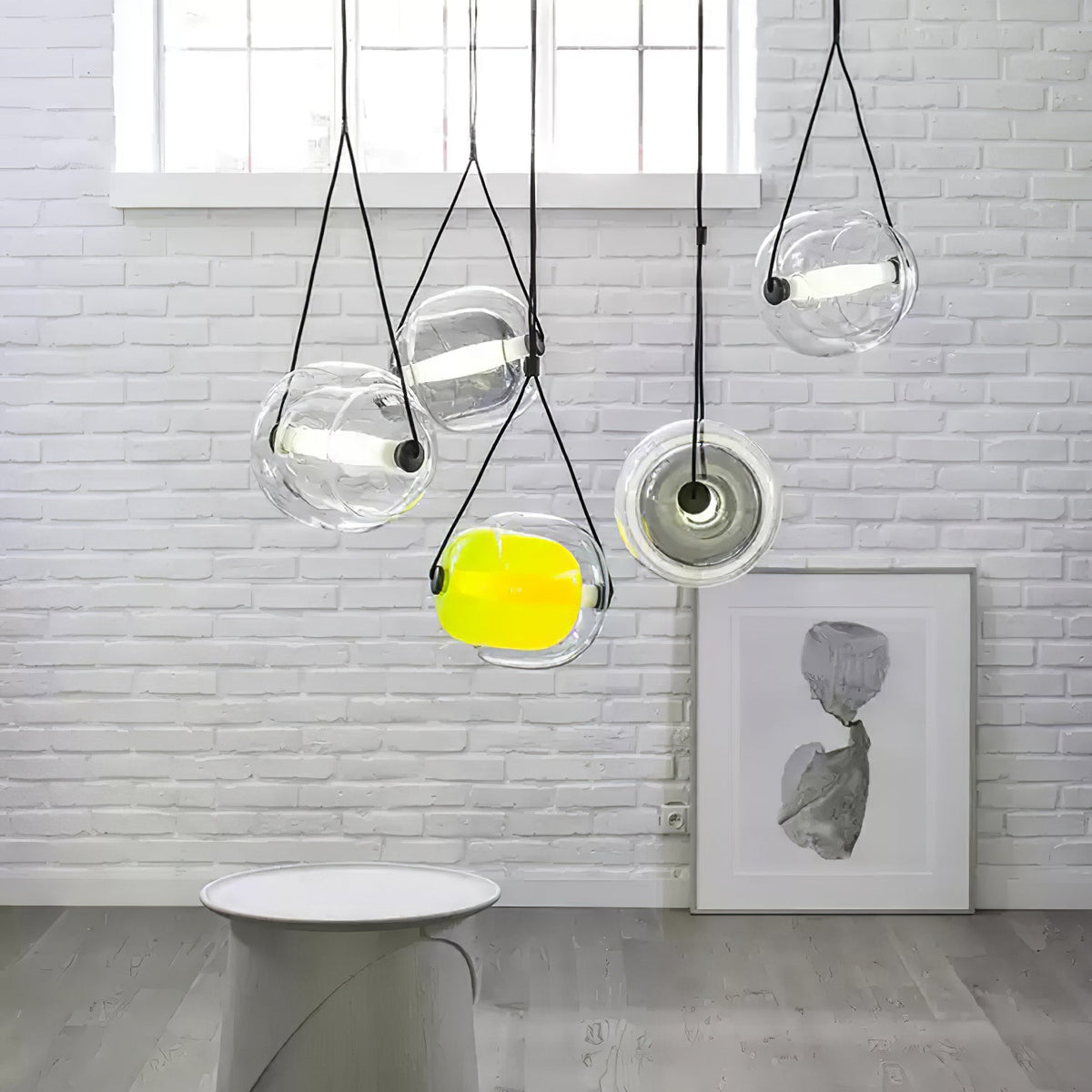 Orba Suspension Lampe en Verre Contemporain