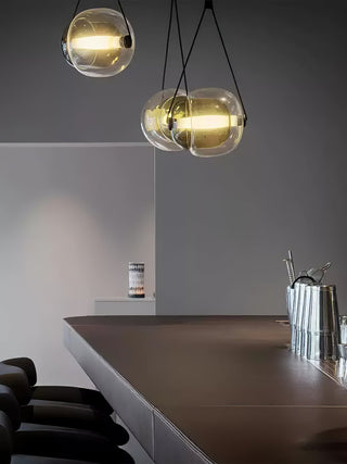 Orba Suspension Lampe en Verre Contemporain