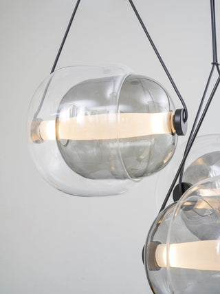 Orba Suspension Lampe en Verre Contemporain