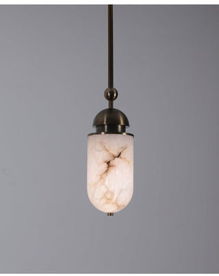 Capsule Alabaster Pendant Lamp-Neutral Decor