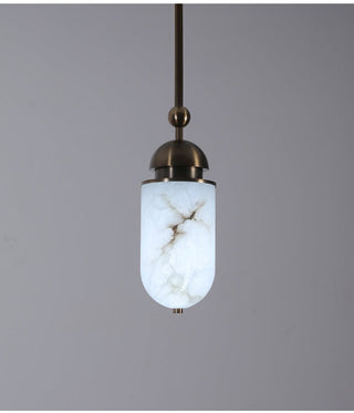 Capsule Alabaster Pendant Lamp-Neutral Decor