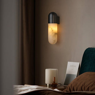 Capsule Alabaster Sconce-Neutral Decor
