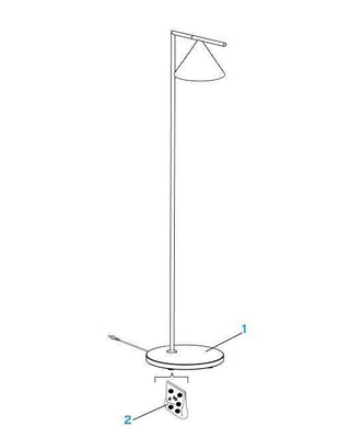 Nell Lampadaire Minimaliste