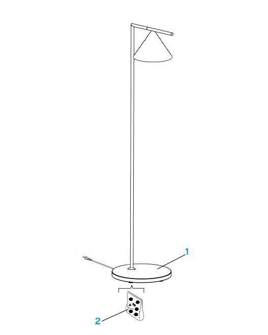 Nell Lampadaire Minimaliste