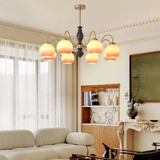 Aurora Lustre Caramel Orb Curved Arm