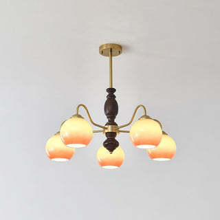 Aurora Lustre Caramel Orb Curved Arm