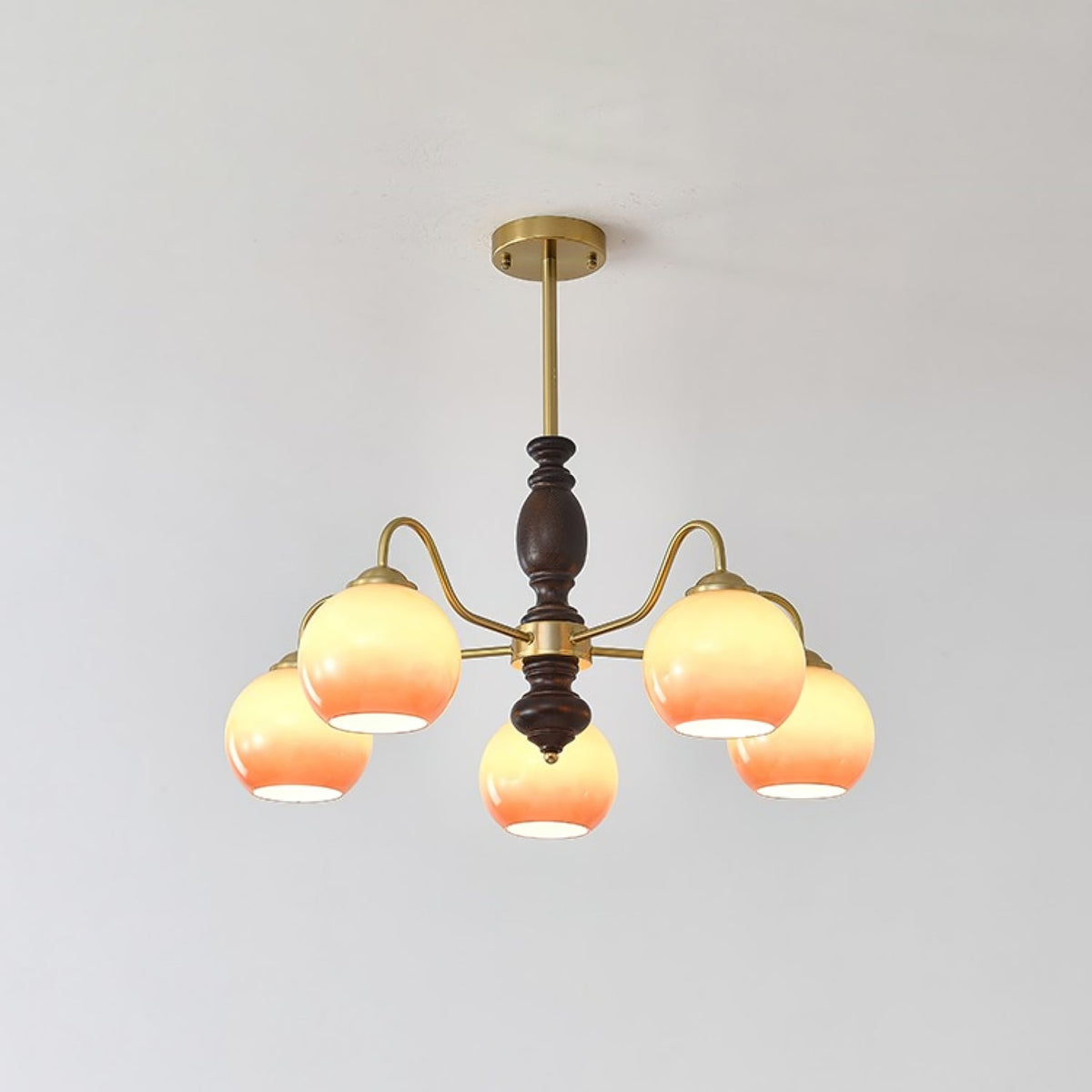 Salina Lustre Caramel Orb Curved Arm