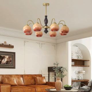 Aurora Lustre Caramel Orb Curved Arm