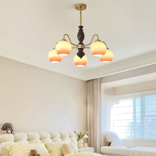 Aurora Lustre Caramel Orb Curved Arm