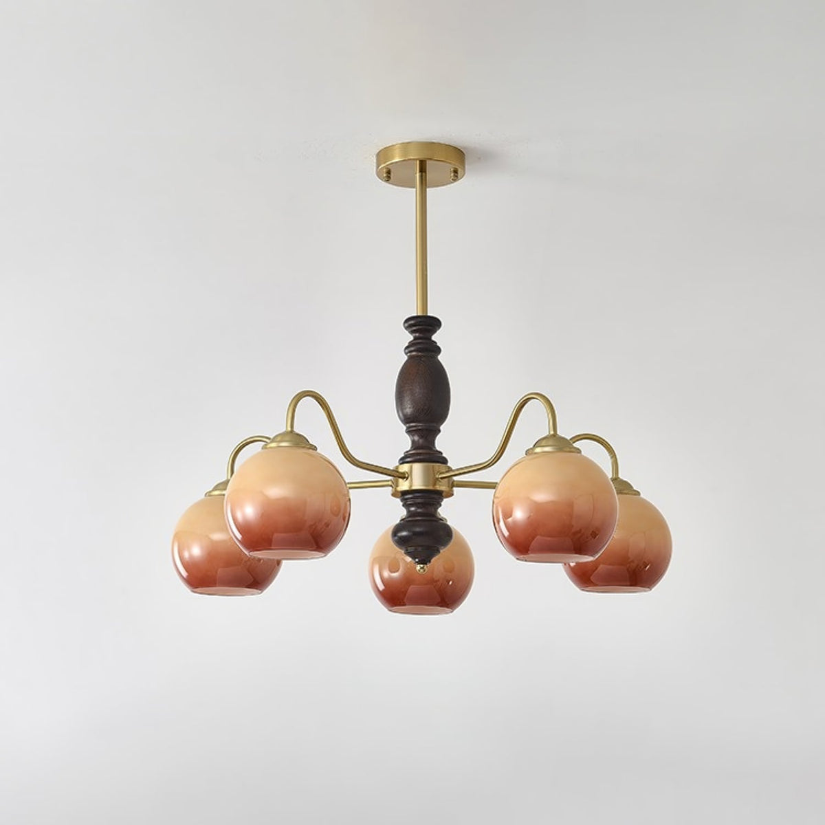 Salina Lustre Caramel Orb Curved Arm