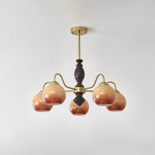Aurora Lustre Caramel Orb Curved Arm