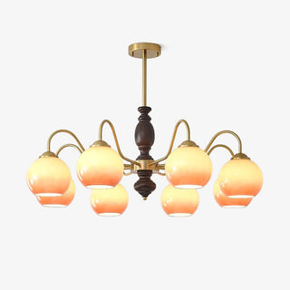 Aurora Lustre Caramel Orb Curved Arm
