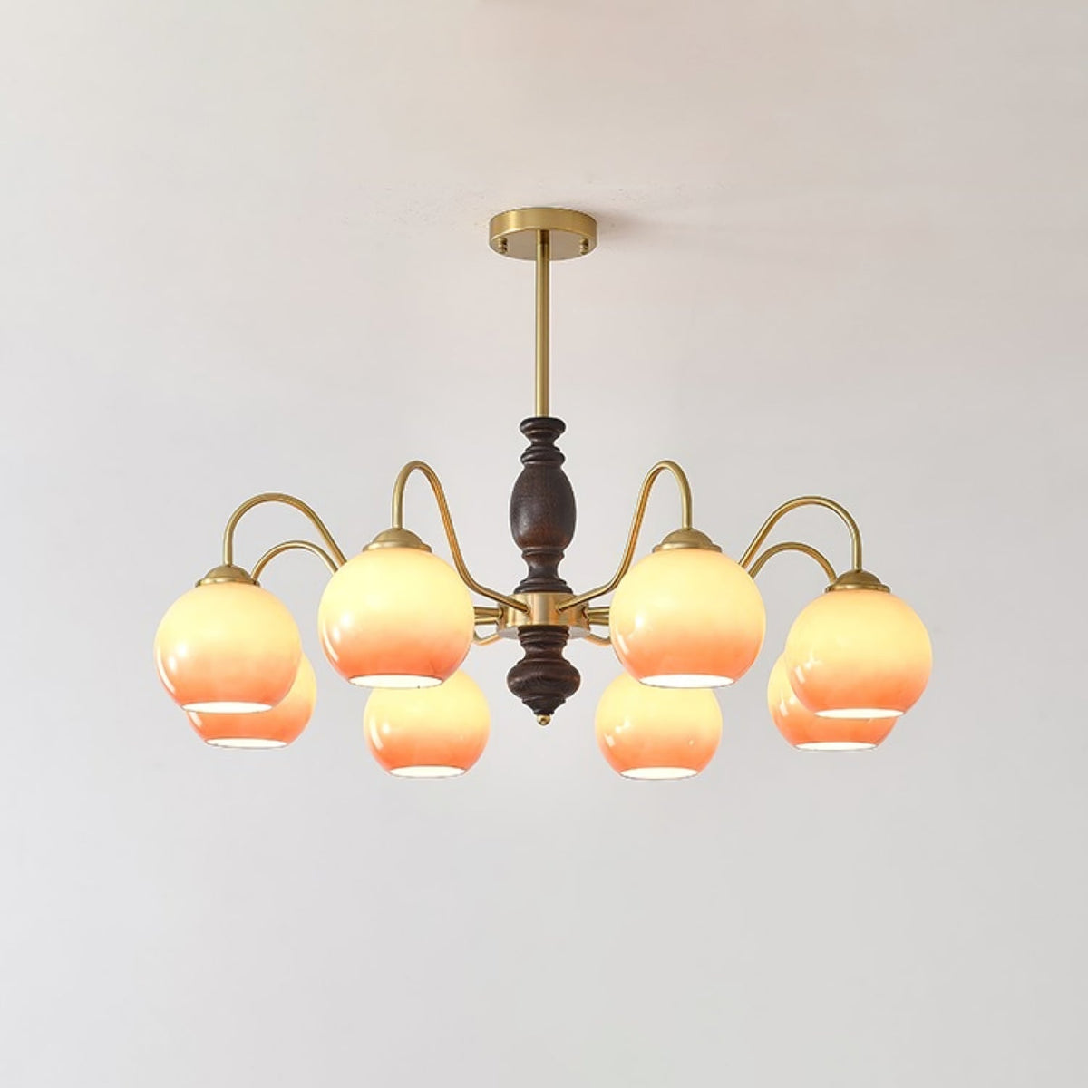 Salina Lustre Caramel Orb Curved Arm