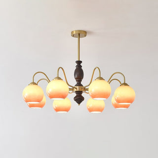 Aurora Lustre Caramel Orb Curved Arm