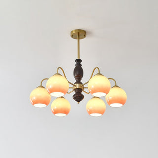 Aurora Lustre Caramel Orb Curved Arm