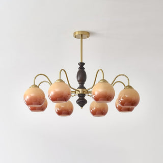 Aurora Lustre Caramel Orb Curved Arm