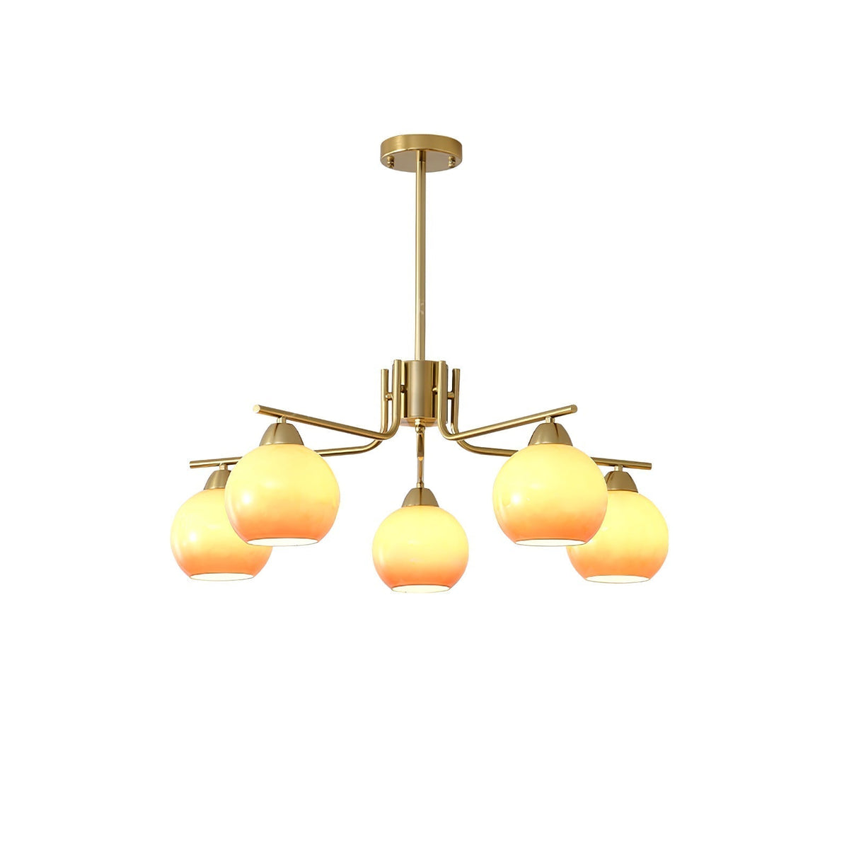 Sorenuna Lustre Laiton Caramel Globe Minimaliste