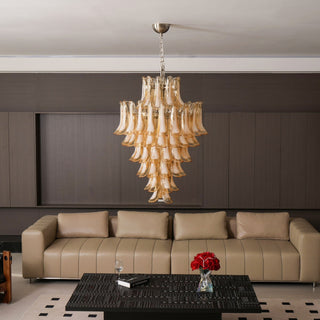 Aurora Lustre en Verre Ambre Luxe