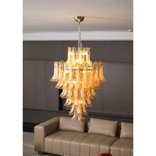 Aurora Lustre en Verre Ambre Luxe