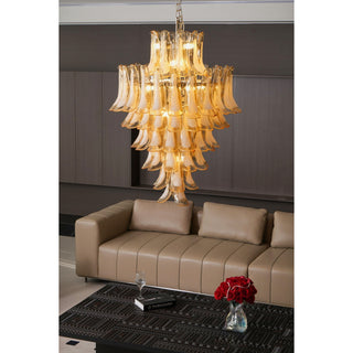 Aurora Lustre en Verre Ambre Luxe