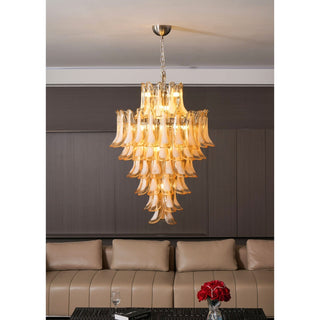 Aurora Lustre en Verre Ambre Luxe