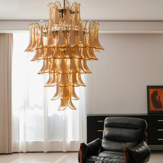 Aurora Lustre en Verre Ambre Luxe