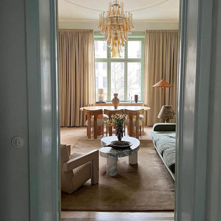 Zinc Lustre en Verre et Métal Postmoderne de Luxe en Forme de Pétale
