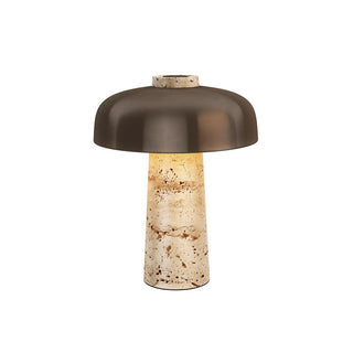 Oakley Lampe à Poser en Travertin