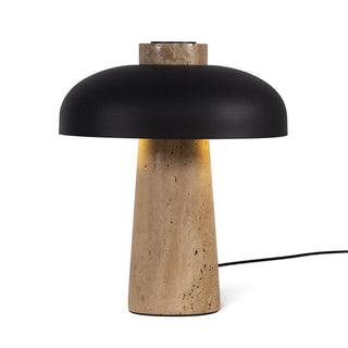 Oakley Lampe à Poser en Travertin