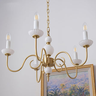 Lustra Lustre Carlita Doré Moderne
