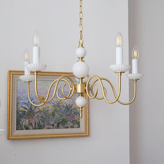 Lustra Lustre Carlita Doré Moderne