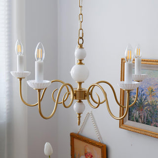 Lustra Lustre Carlita Doré Moderne