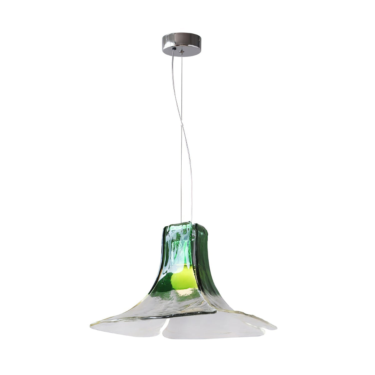 Product dimensions diagram for the Carlo Pendant Light.
