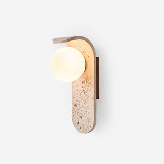 Terra Applique Murale Minimaliste en Travertin-Luire