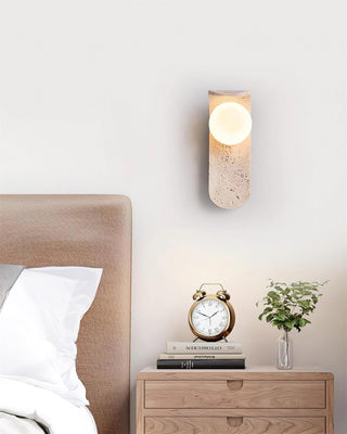Terra Applique Murale Minimaliste en Travertin-Luire
