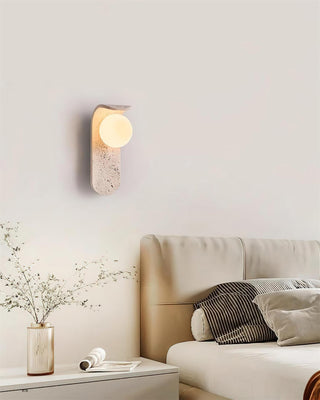 Terra Applique Murale Minimaliste en Travertin-Luire