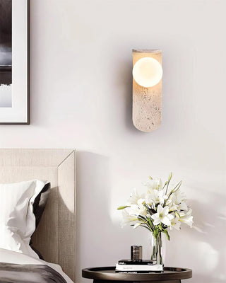 Terra Applique Murale Minimaliste en Travertin-Luire