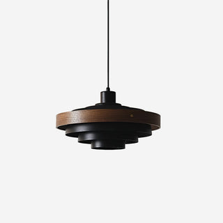 Flare Suspension Moderne Abat-jour Bois Superposé-Luire