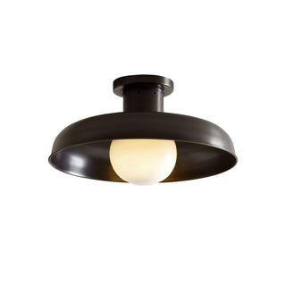Quasar Lampe de Plafond Semi-Encastrée en Métal et Verre Style Minimaliste Moderne
