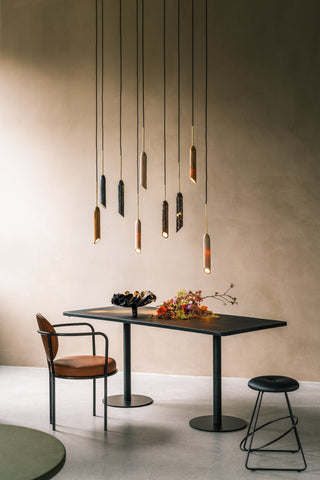 Arise Suspension en Marbre et Travertin Minimaliste Moderne