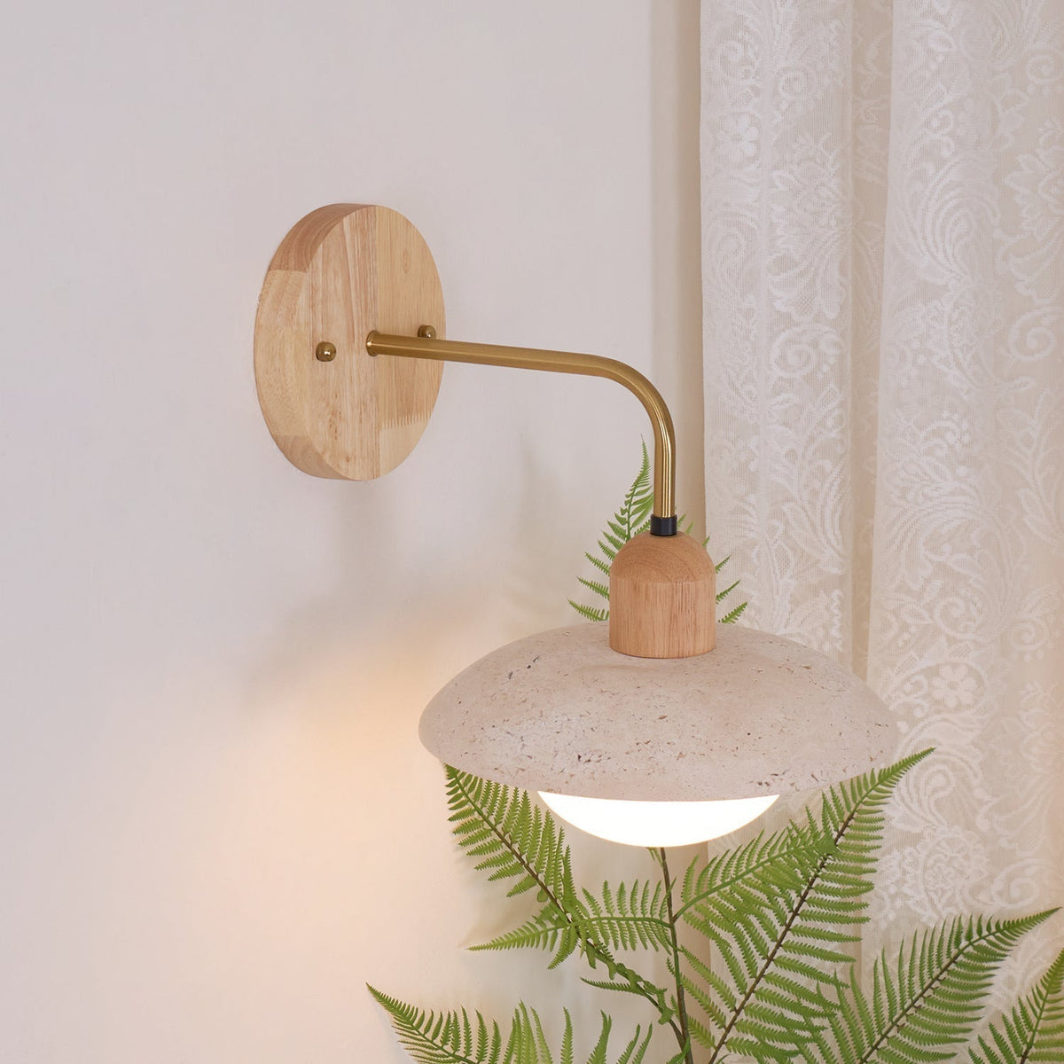 Winel Applique Murale Vintage en Travertin