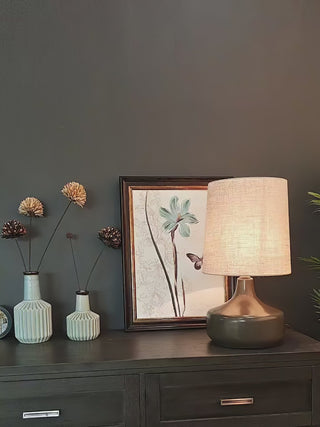 Caroline Ceramic Table Lamp-Neutral Decor