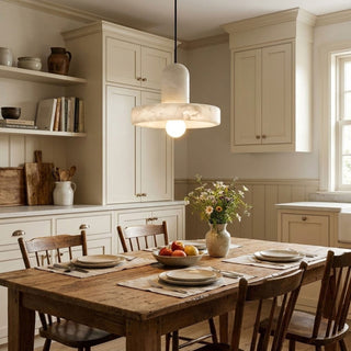 Carrara Alabaster Pendant Lamp-Neutral Decor
