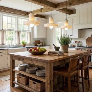 Carrara Alabaster Pendant Lamp-Neutral Decor