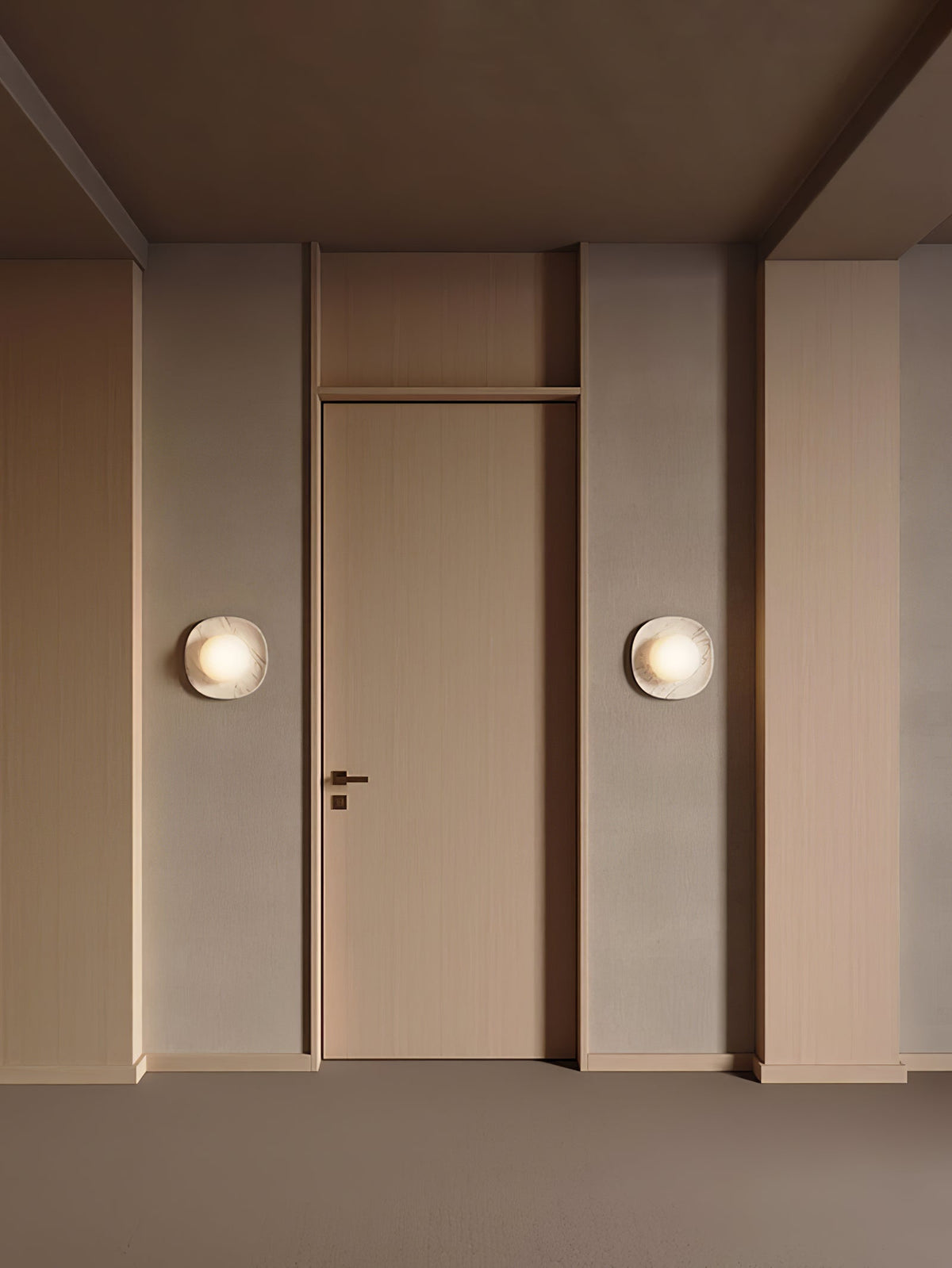 Carrara Cusp Sconce-Neutral Decor